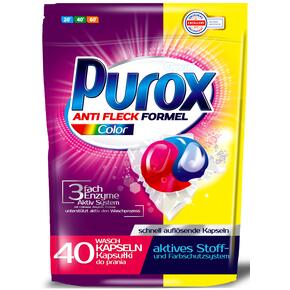 Kapsułki do prania PUROX Color -  40 szt.